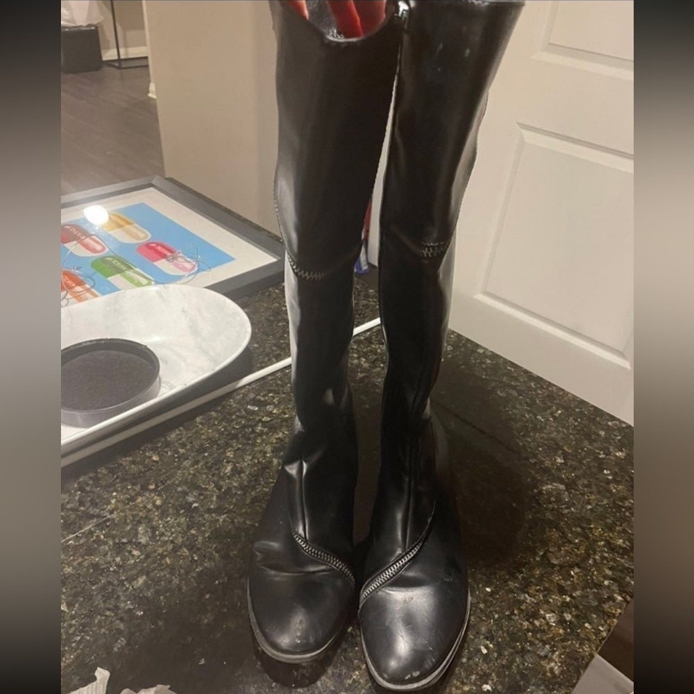 High black boots